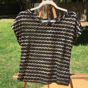 Black and multicolor top from forever 21